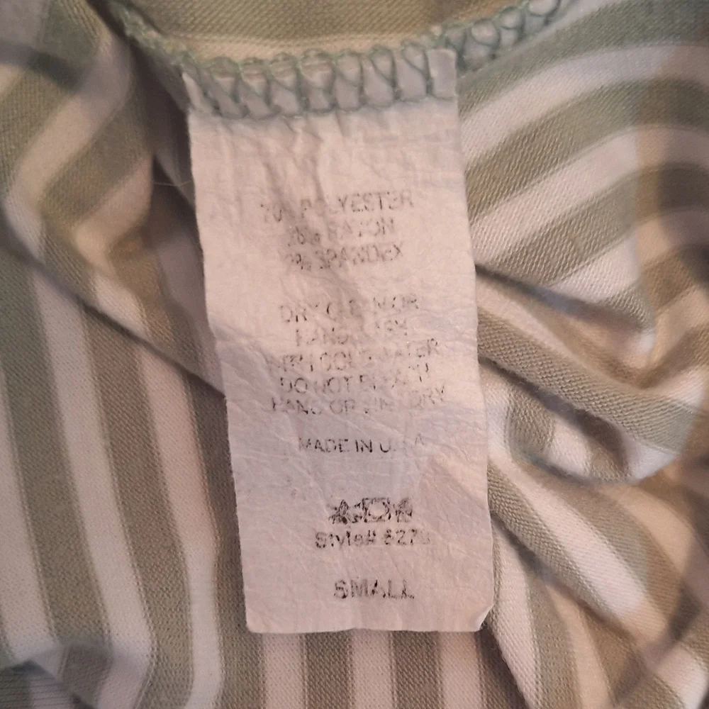 Entro Striped Babydoll Mini Dress Sz Small *X - Picture 5 of 5